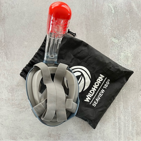 SEAVIEW 180 Degree Panoramic Snorkel Mask- Full Face Design, Manta Ray - L/XL - Picture 8 of 10